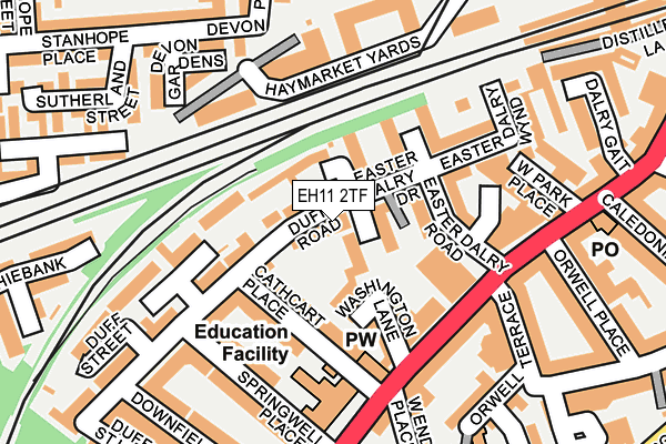 EH11 2TF map - OS OpenMap – Local (Ordnance Survey) EH11 2TF map - OS OpenMap – Local (Ordnance Survey)