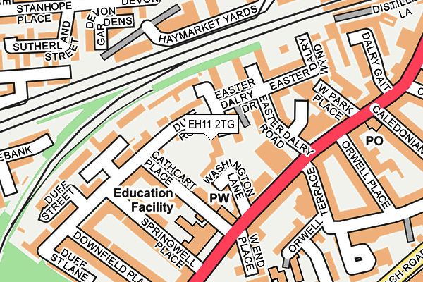 EH11 2TG map - OS OpenMap – Local (Ordnance Survey) EH11 2TG map - OS OpenMap – Local (Ordnance Survey)