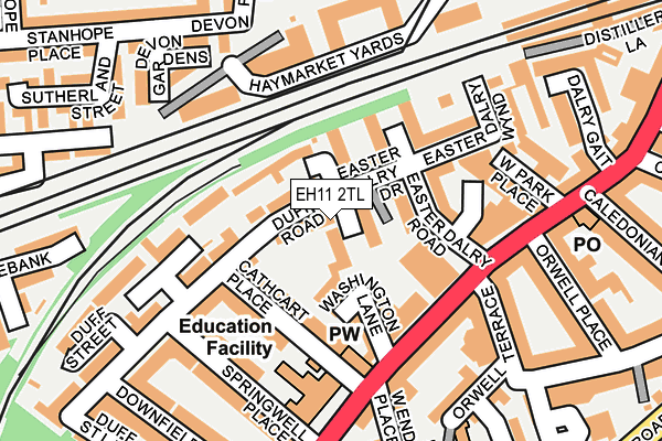 EH11 2TL map - OS OpenMap – Local (Ordnance Survey) EH11 2TL map - OS OpenMap – Local (Ordnance Survey)