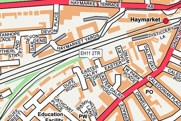 EH11 2TR map - OS OpenMap – Local (Ordnance Survey)