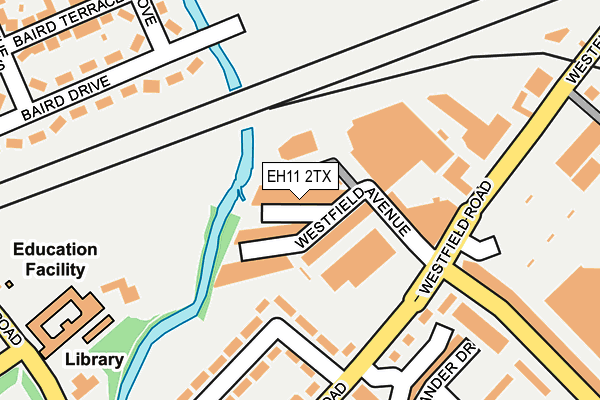EH11 2TX map - OS OpenMap – Local (Ordnance Survey) EH11 2TX map - OS OpenMap – Local (Ordnance Survey)