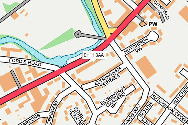 EH11 3AA map - OS OpenMap – Local (Ordnance Survey) EH11 3AA map - OS OpenMap – Local (Ordnance Survey)