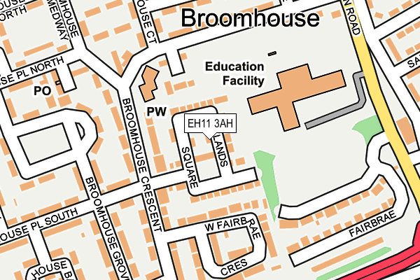 EH11 3AH map - OS OpenMap – Local (Ordnance Survey) EH11 3AH map - OS OpenMap – Local (Ordnance Survey)