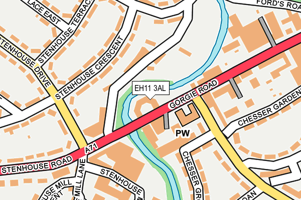EH11 3AL map - OS OpenMap – Local (Ordnance Survey) EH11 3AL map - OS OpenMap – Local (Ordnance Survey)