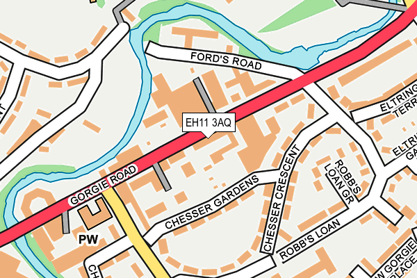 EH11 3AQ map - OS OpenMap – Local (Ordnance Survey) EH11 3AQ map - OS OpenMap – Local (Ordnance Survey)