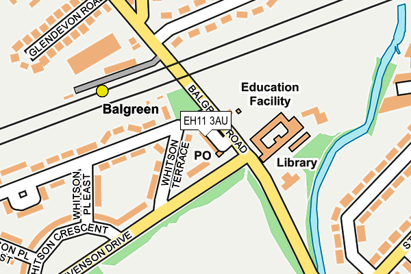 EH11 3AU map - OS OpenMap – Local (Ordnance Survey) EH11 3AU map - OS OpenMap – Local (Ordnance Survey)