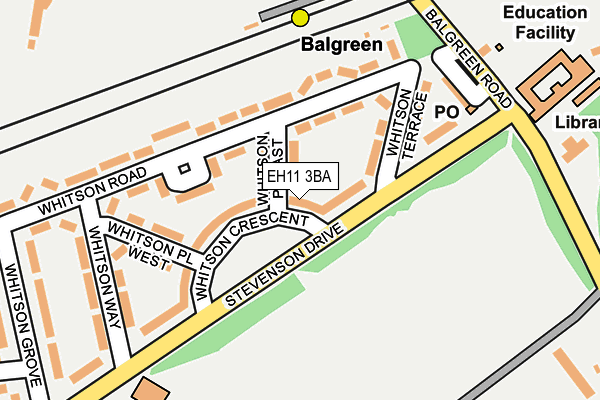EH11 3BA map - OS OpenMap – Local (Ordnance Survey) EH11 3BA map - OS OpenMap – Local (Ordnance Survey)