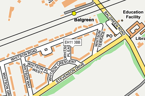 EH11 3BB map - OS OpenMap – Local (Ordnance Survey) EH11 3BB map - OS OpenMap – Local (Ordnance Survey)