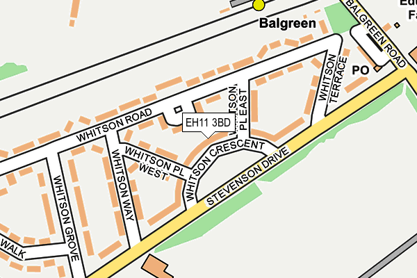 EH11 3BD map - OS OpenMap – Local (Ordnance Survey) EH11 3BD map - OS OpenMap – Local (Ordnance Survey)