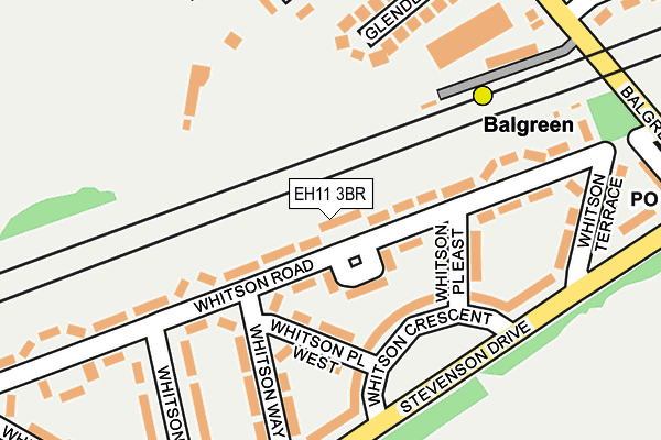 EH11 3BR map - OS OpenMap – Local (Ordnance Survey) EH11 3BR map - OS OpenMap – Local (Ordnance Survey)