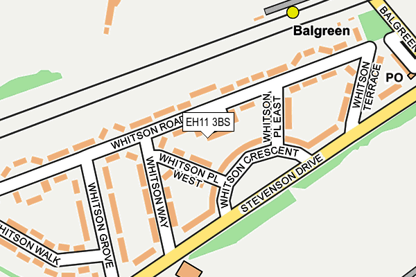 EH11 3BS map - OS OpenMap – Local (Ordnance Survey) EH11 3BS map - OS OpenMap – Local (Ordnance Survey)