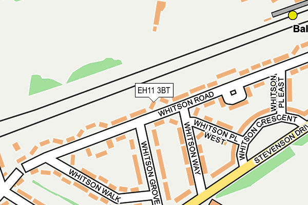 EH11 3BT map - OS OpenMap – Local (Ordnance Survey) EH11 3BT map - OS OpenMap – Local (Ordnance Survey)