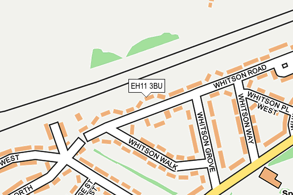 EH11 3BU map - OS OpenMap – Local (Ordnance Survey) EH11 3BU map - OS OpenMap – Local (Ordnance Survey)