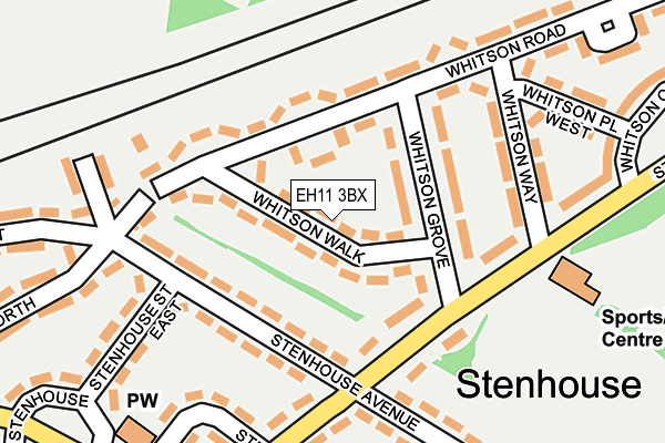 EH11 3BX map - OS OpenMap – Local (Ordnance Survey) EH11 3BX map - OS OpenMap – Local (Ordnance Survey)