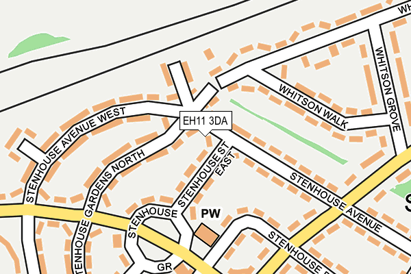 EH11 3DA map - OS OpenMap – Local (Ordnance Survey) EH11 3DA map - OS OpenMap – Local (Ordnance Survey)