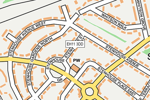 EH11 3DD map - OS OpenMap – Local (Ordnance Survey) EH11 3DD map - OS OpenMap – Local (Ordnance Survey)