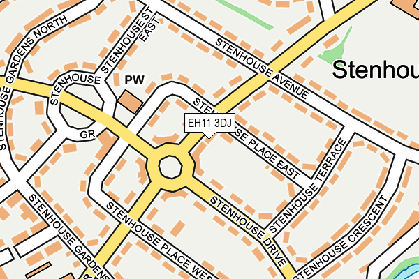 EH11 3DJ map - OS OpenMap – Local (Ordnance Survey) EH11 3DJ map - OS OpenMap – Local (Ordnance Survey)
