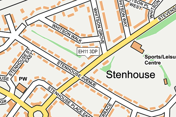 EH11 3DP map - OS OpenMap – Local (Ordnance Survey) EH11 3DP map - OS OpenMap – Local (Ordnance Survey)