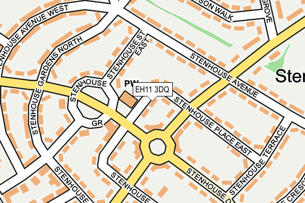 EH11 3DQ map - OS OpenMap – Local (Ordnance Survey)