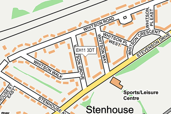 EH11 3DT map - OS OpenMap – Local (Ordnance Survey)