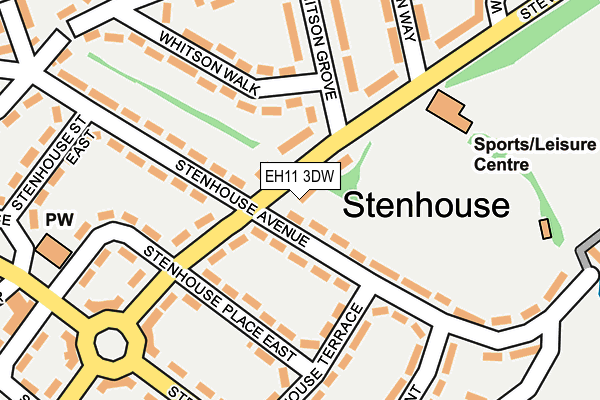 EH11 3DW map - OS OpenMap – Local (Ordnance Survey) EH11 3DW map - OS OpenMap – Local (Ordnance Survey)