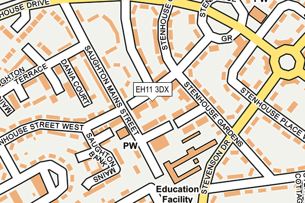 EH11 3DX map - OS OpenMap – Local (Ordnance Survey) EH11 3DX map - OS OpenMap – Local (Ordnance Survey)