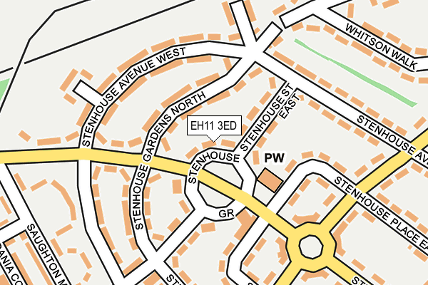 EH11 3ED map - OS OpenMap – Local (Ordnance Survey) EH11 3ED map - OS OpenMap – Local (Ordnance Survey)