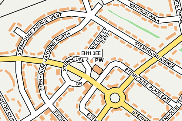 EH11 3EE map - OS OpenMap – Local (Ordnance Survey) EH11 3EE map - OS OpenMap – Local (Ordnance Survey)
