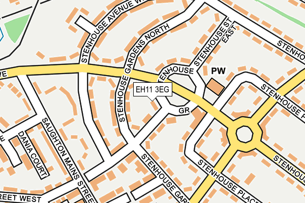 EH11 3EG map - OS OpenMap – Local (Ordnance Survey)