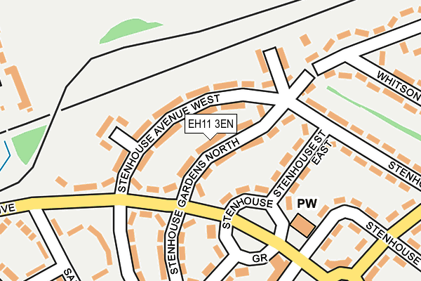 EH11 3EN map - OS OpenMap – Local (Ordnance Survey) EH11 3EN map - OS OpenMap – Local (Ordnance Survey)