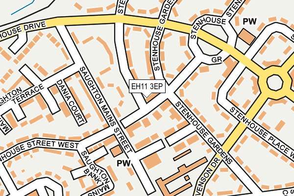 EH11 3EP map - OS OpenMap – Local (Ordnance Survey) EH11 3EP map - OS OpenMap – Local (Ordnance Survey)