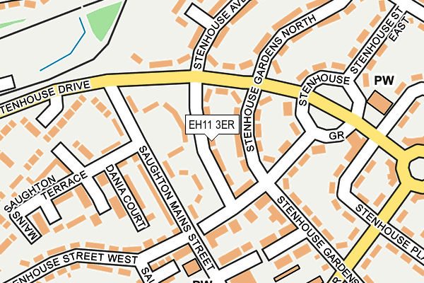 EH11 3ER map - OS OpenMap – Local (Ordnance Survey)