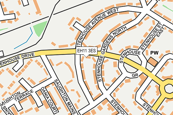 EH11 3ES map - OS OpenMap – Local (Ordnance Survey) EH11 3ES map - OS OpenMap – Local (Ordnance Survey)