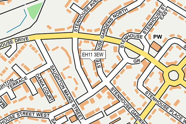 EH11 3EW map - OS OpenMap – Local (Ordnance Survey) EH11 3EW map - OS OpenMap – Local (Ordnance Survey)