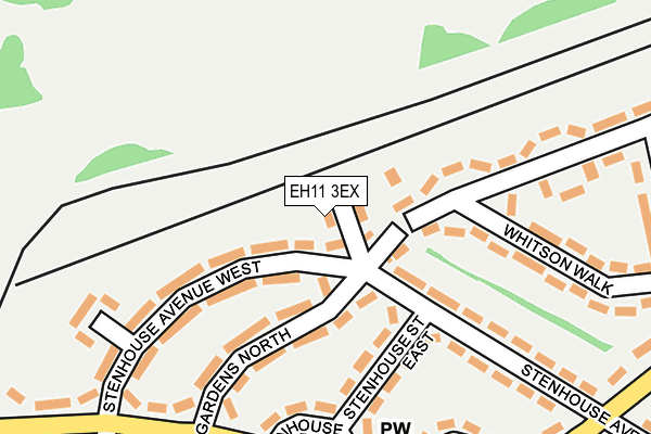 EH11 3EX map - OS OpenMap – Local (Ordnance Survey) EH11 3EX map - OS OpenMap – Local (Ordnance Survey)