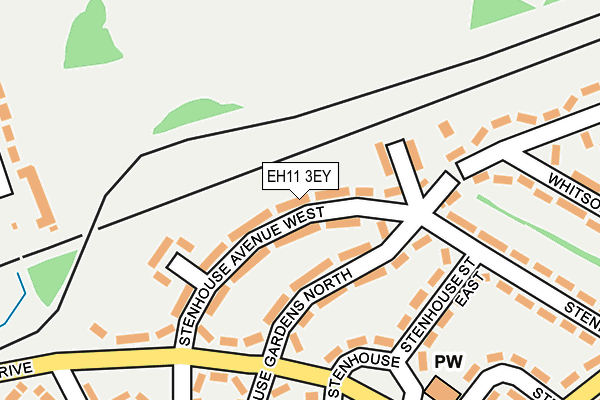 EH11 3EY map - OS OpenMap – Local (Ordnance Survey)