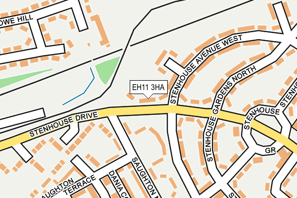 EH11 3HA map - OS OpenMap – Local (Ordnance Survey) EH11 3HA map - OS OpenMap – Local (Ordnance Survey)