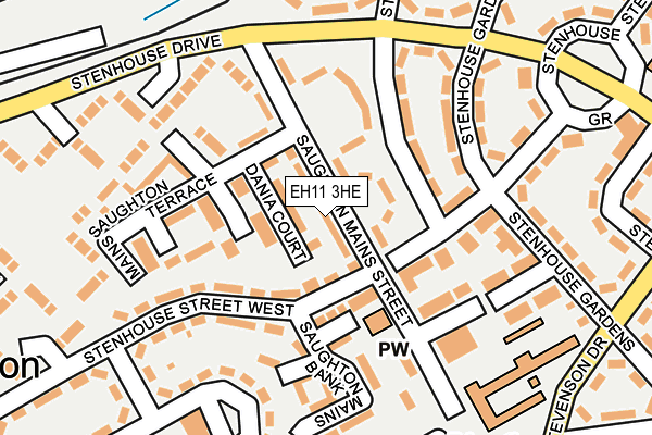 EH11 3HE map - OS OpenMap – Local (Ordnance Survey) EH11 3HE map - OS OpenMap – Local (Ordnance Survey)