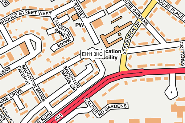 EH11 3HQ map - OS OpenMap – Local (Ordnance Survey) EH11 3HQ map - OS OpenMap – Local (Ordnance Survey)