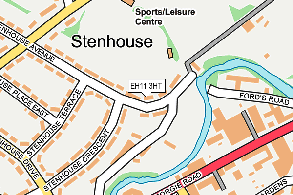 EH11 3HT map - OS OpenMap – Local (Ordnance Survey) EH11 3HT map - OS OpenMap – Local (Ordnance Survey)