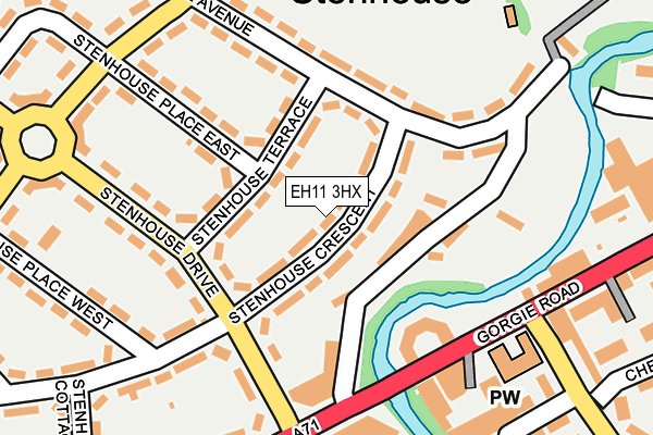 EH11 3HX map - OS OpenMap – Local (Ordnance Survey) EH11 3HX map - OS OpenMap – Local (Ordnance Survey)