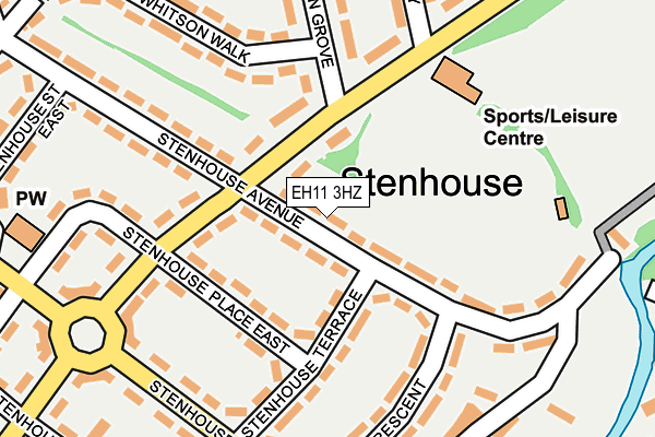EH11 3HZ map - OS OpenMap – Local (Ordnance Survey) EH11 3HZ map - OS OpenMap – Local (Ordnance Survey)