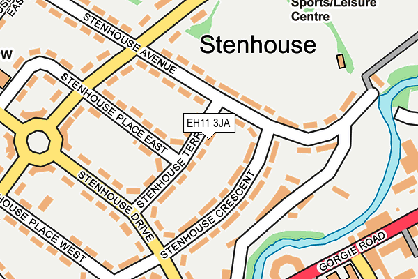 EH11 3JA map - OS OpenMap – Local (Ordnance Survey) EH11 3JA map - OS OpenMap – Local (Ordnance Survey)