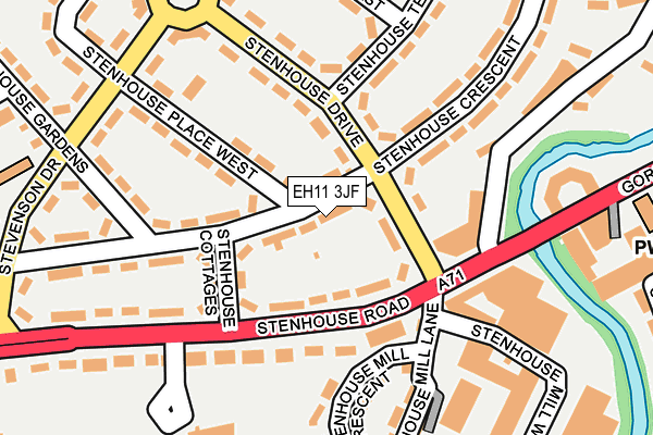 EH11 3JF map - OS OpenMap – Local (Ordnance Survey) EH11 3JF map - OS OpenMap – Local (Ordnance Survey)