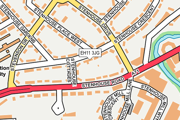 EH11 3JG map - OS OpenMap – Local (Ordnance Survey) EH11 3JG map - OS OpenMap – Local (Ordnance Survey)