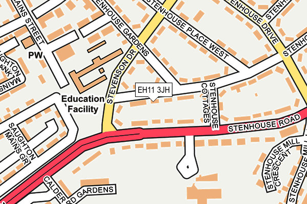 EH11 3JH map - OS OpenMap – Local (Ordnance Survey) EH11 3JH map - OS OpenMap – Local (Ordnance Survey)