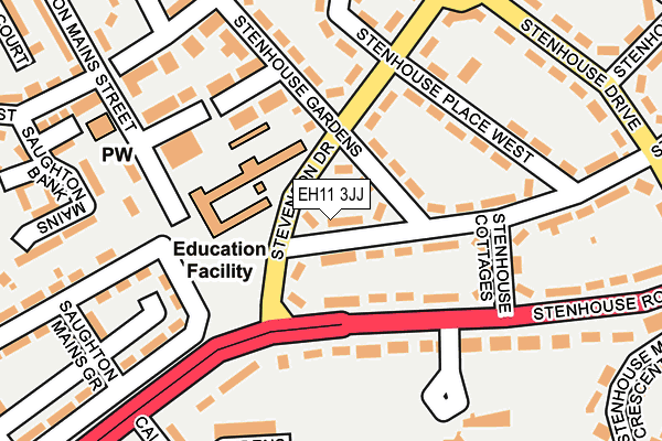 EH11 3JJ map - OS OpenMap – Local (Ordnance Survey) EH11 3JJ map - OS OpenMap – Local (Ordnance Survey)