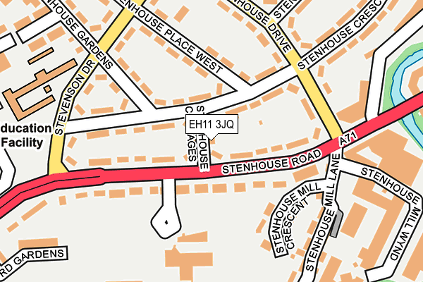 EH11 3JQ map - OS OpenMap – Local (Ordnance Survey) EH11 3JQ map - OS OpenMap – Local (Ordnance Survey)