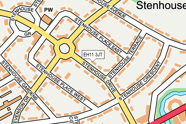 EH11 3JT map - OS OpenMap – Local (Ordnance Survey) EH11 3JT map - OS OpenMap – Local (Ordnance Survey)