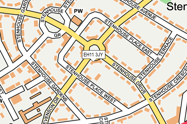 EH11 3JY map - OS OpenMap – Local (Ordnance Survey) EH11 3JY map - OS OpenMap – Local (Ordnance Survey)
